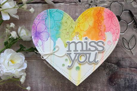 Watercolor Rainbow Heart Watercolor Rainbow Heart