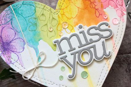Watercolor Rainbow Heart Watercolor Rainbow Heart