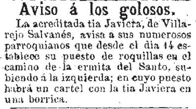 DE ROSQUILLAS Y SANTOS