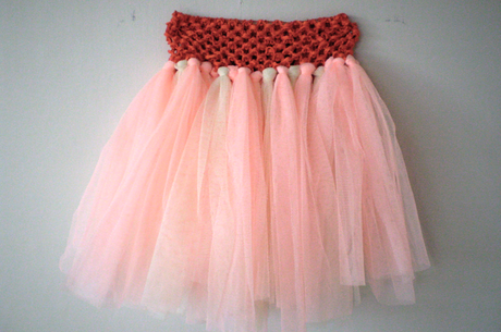 Falda De Nudos De Tul