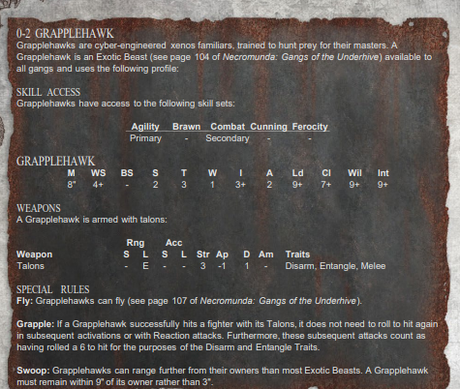 Los Grapplehawk (Necromunda y Dark Heresy) Los Grapplehawk (Necromunda y Dark Heresy)