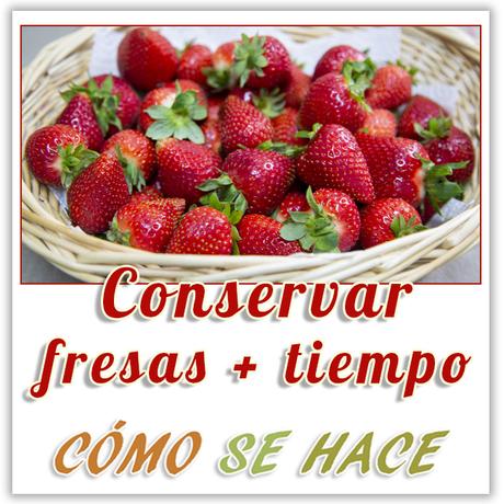 CONSERVAR LAS FRESAS MÁS TIEMPO FRESCAS