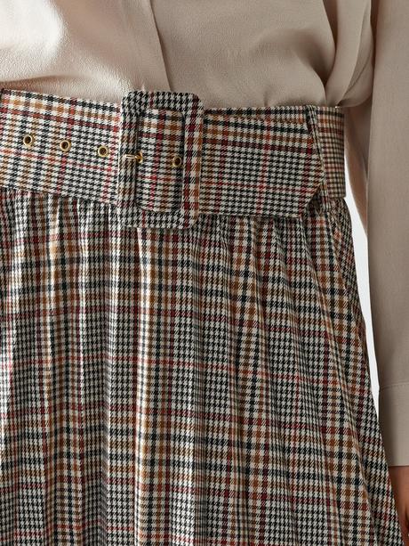 Falda Circular Roja Larga