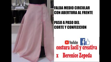 Falda Circular Roja Larga