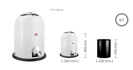 Cubos y papeleras con tapa para evitar contagios FICHA SINGLE MASTER 1
