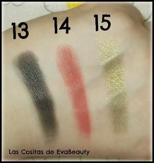 Swatches paleta sombras ojos Carmi Make Magic Makeup Revolution en Notino