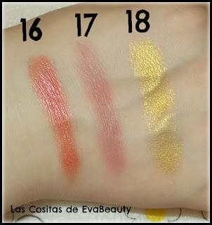 Swatches paleta sombras ojos Carmi Make Magic Makeup Revolution en Notino