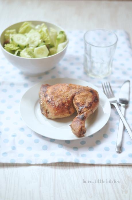 Pollo barbacoa con cerveza en olla de cocción lenta