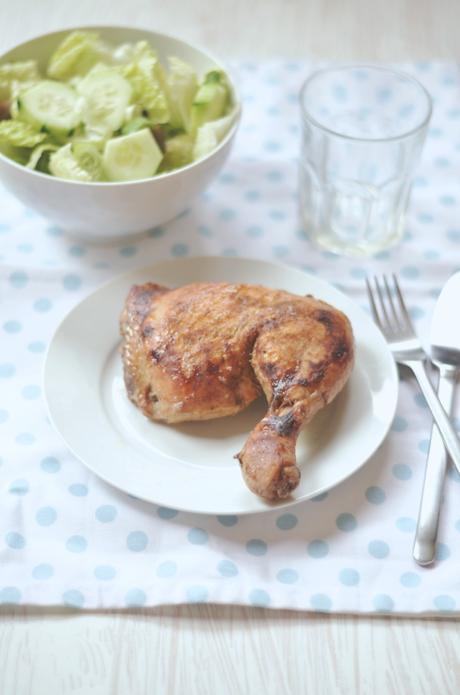 Pollo barbacoa con cerveza en olla de cocción lenta