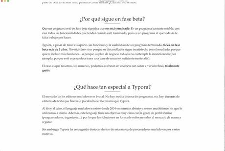 Typora: El editor markdown minimalista Typora editor de texto markdown gratis