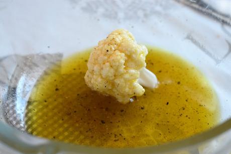 Coliflor en salsa de beurre blanc