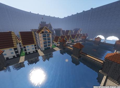 Construcciones Minecraft: Ciudad amurallada realizada con UniversityEsportsTV