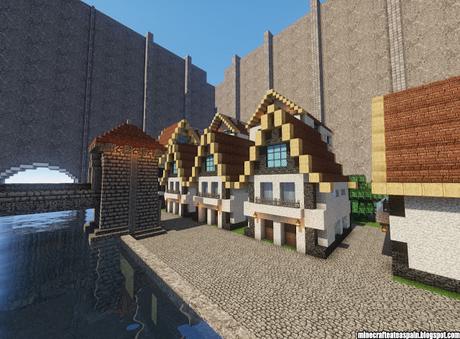 Construcciones Minecraft: Ciudad amurallada realizada con UniversityEsportsTV