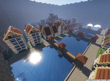 Construcciones Minecraft: Ciudad amurallada realizada con UniversityEsportsTV Construcciones Minecraft: Ciudad amurallada realizada con UniversityEsportsTV