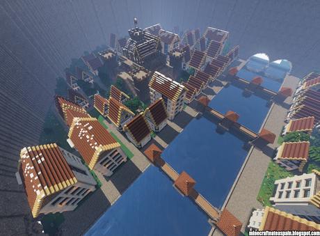 Construcciones Minecraft: Ciudad amurallada realizada con UniversityEsportsTV