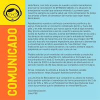 Comunicado cancelación edición 2020 FIB