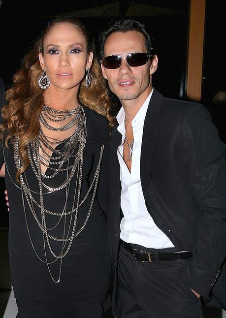 Marc Anthony con la madre de Jennifer López