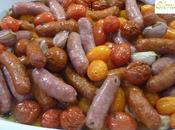 Salchichas frescas horno