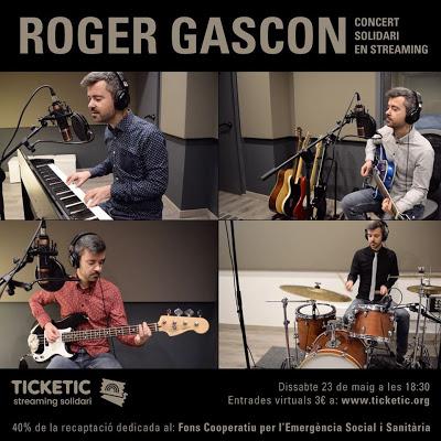 [Noticia] Concierto solidario en streaming de Roger Gascon