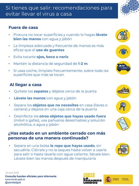 Recomendaciones Ministerio de Sanidad