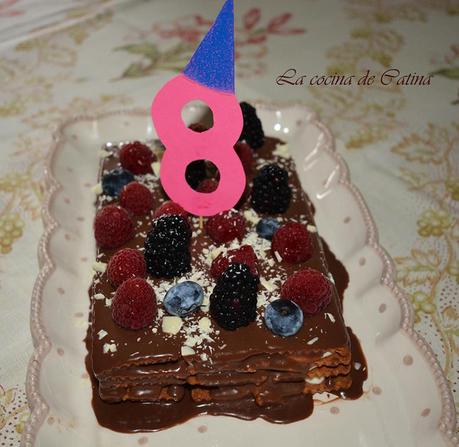 Tarta helada de galletas