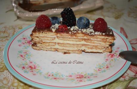 Tarta helada de galletas