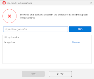 Solución Error Certificado no válido en entidades públicas- BitDefender