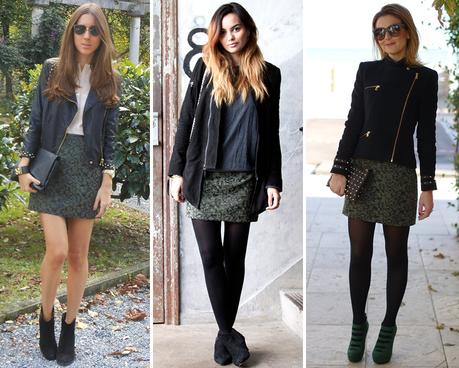 Combinar Falda Polipiel Verde