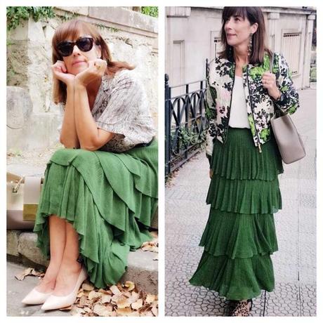 Combinar Falda Polipiel Verde