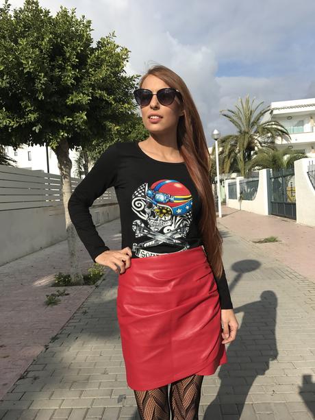 Combinar Falda Polipiel Verde