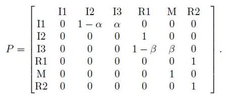Matriz Covid-19 La propagación de una epidemia usando cadenas de Markov (IV)