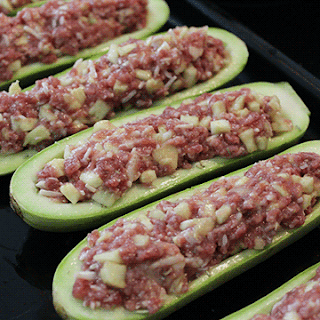 Como hacer calabacines rellenos de carne picada