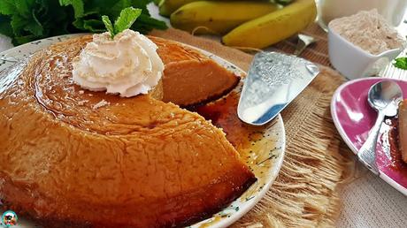 Flan de gofio canario Truchas canarias de batata