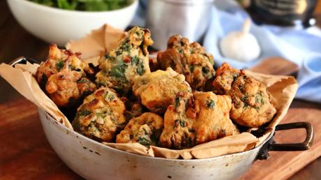 buñuelos de acelga verdura queso