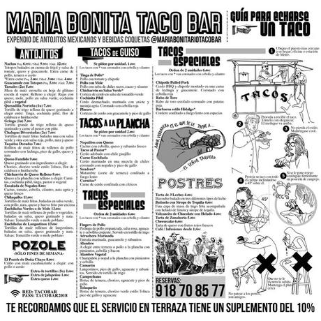 María Bonita Río Taco Bar...de las mejores taquerías de Madrid