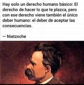 Haz lo que te plazca, pero también se responsable de las Consecuencias