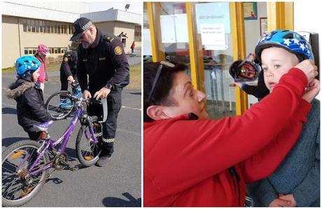 Bicis en Islandia y niños: Eimskip-Kiwanis