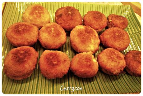 Champiñones rellenos de atún y palitos de mar