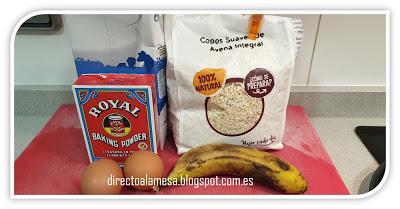 Tortitas de avena y plátano