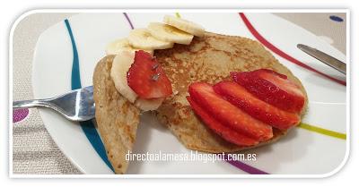 Tortitas de avena y plátano