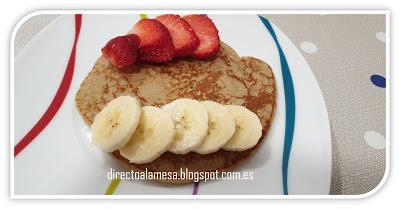 Tortitas de avena y plátano