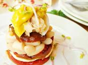 Timbal alubias, pimiento atún