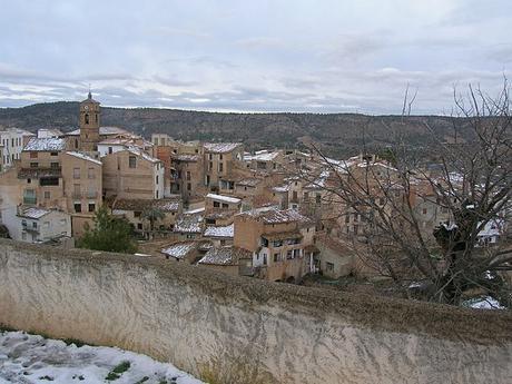 turismo de cercanía en Albacete, vistas nevadas de Letur