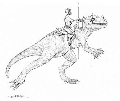 Los guerreros dinosauroides de Wayne Barlowe