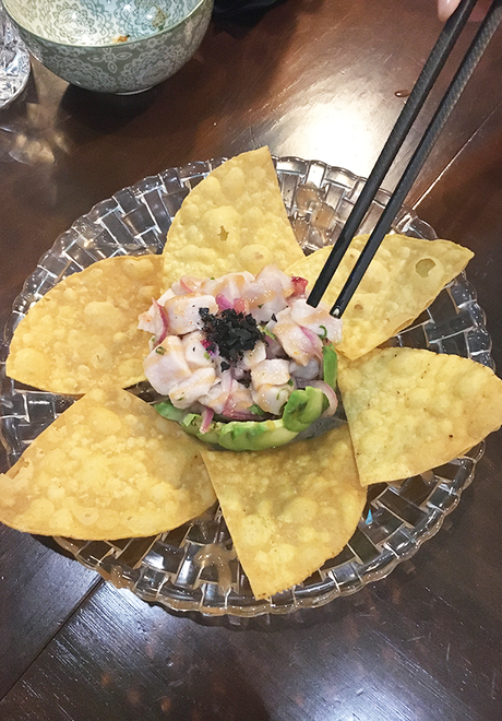 Ceviche de pez espada