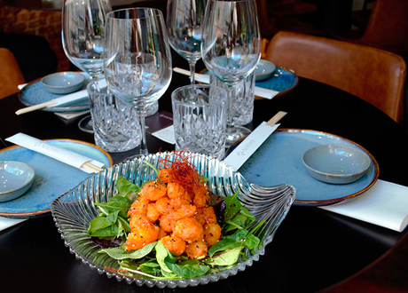 Tempura de langostinos tigre negro