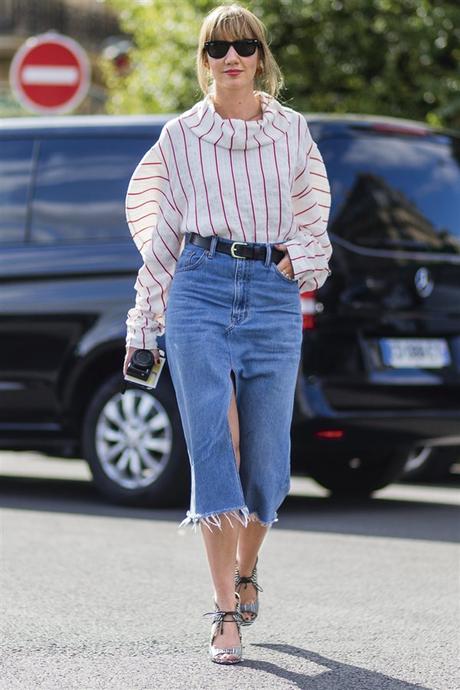 Tubo Outfit Con Falda Larga Pegada