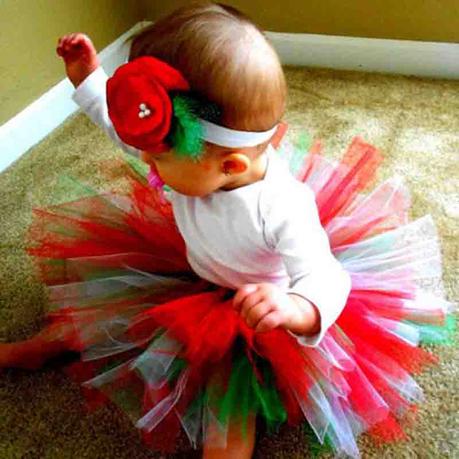 Disfraz Navidad Falda Tul