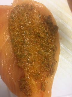 PECHUGAS DE POLLO CON PESTO ROSSO