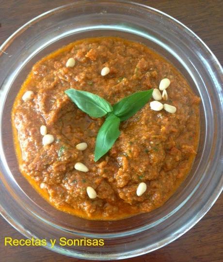 PECHUGAS DE POLLO CON PESTO ROSSO